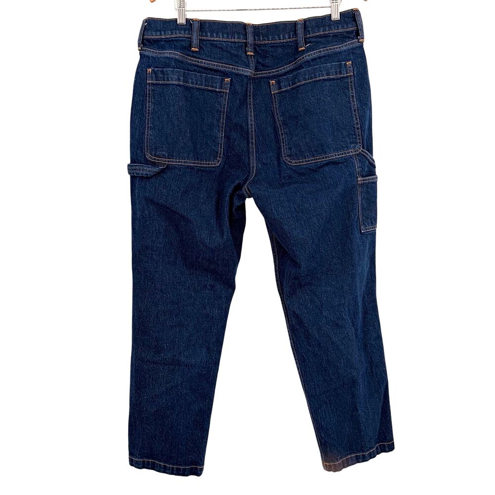 Abercrombie & Fitch Vintage Loose Carpenter Mens Jeans 36x32 Gorp Dark Wash